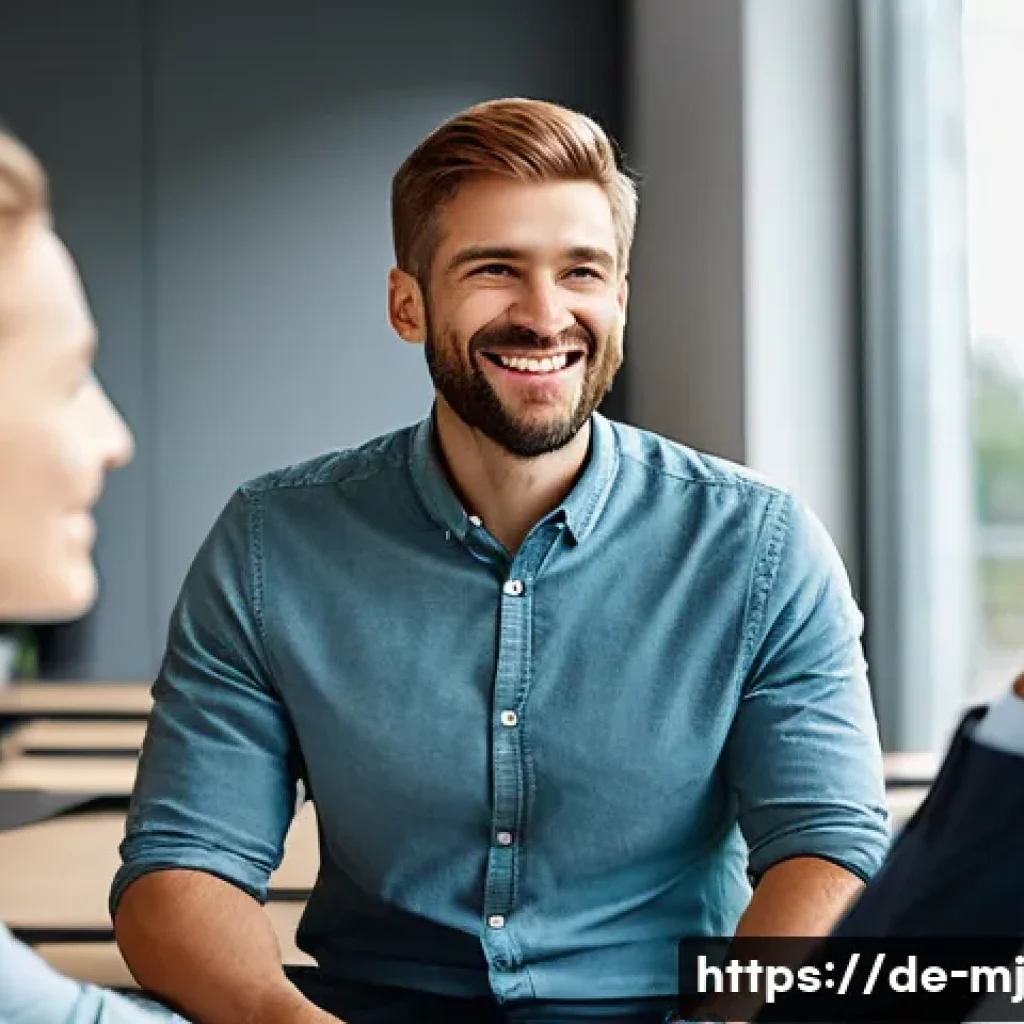 비언어적 커뮤니케이션 연습하는 방법 - A professional business meeting scene in a modern German office environment, showing diverse adults ...