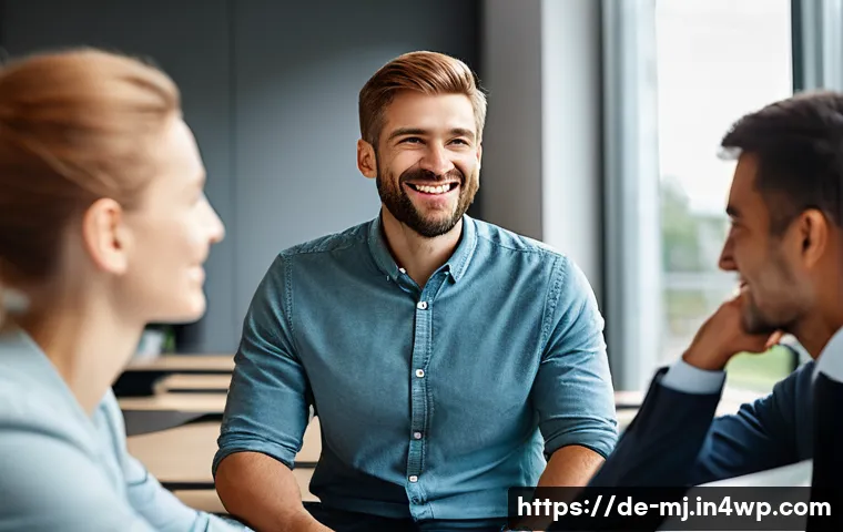 비언어적 커뮤니케이션 연습하는 방법 - A professional business meeting scene in a modern German office environment, showing diverse adults ...